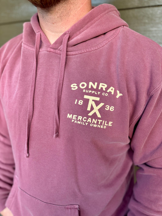 Sonray Mercantile TX Crimson Hoodie