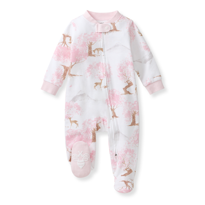 Baby Girls Burt's Bees Cherry Blossom Sleeper