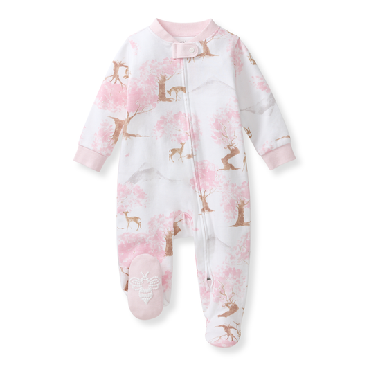 Baby Girls Burt's Bees Cherry Blossom Sleeper