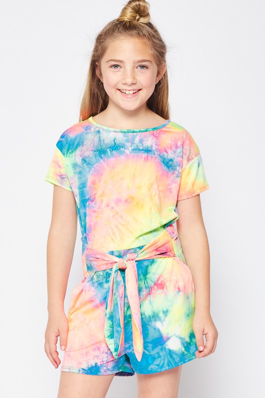 **SALE!** Girls Tie Dye Romper