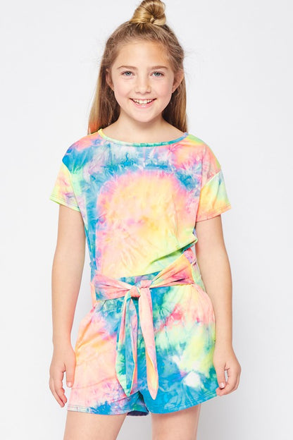 **SALE!** Girls Tie Dye Romper