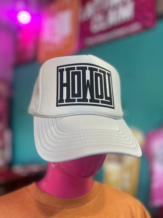 Howdy White Trucker Hat