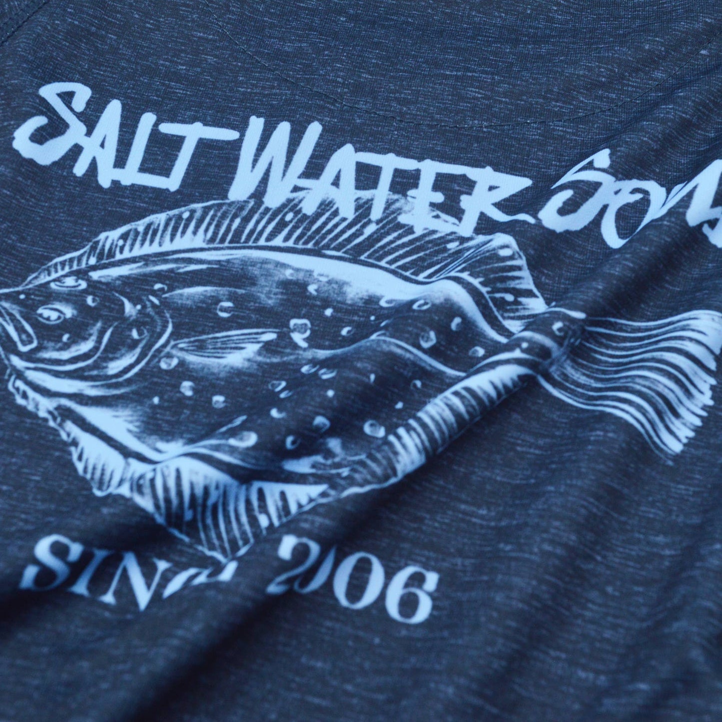Youth Boys Salt Water Soul Flounder Performance Shirt