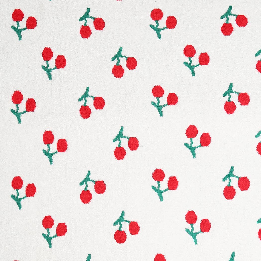 Cherry Microfiber Throw Blanket