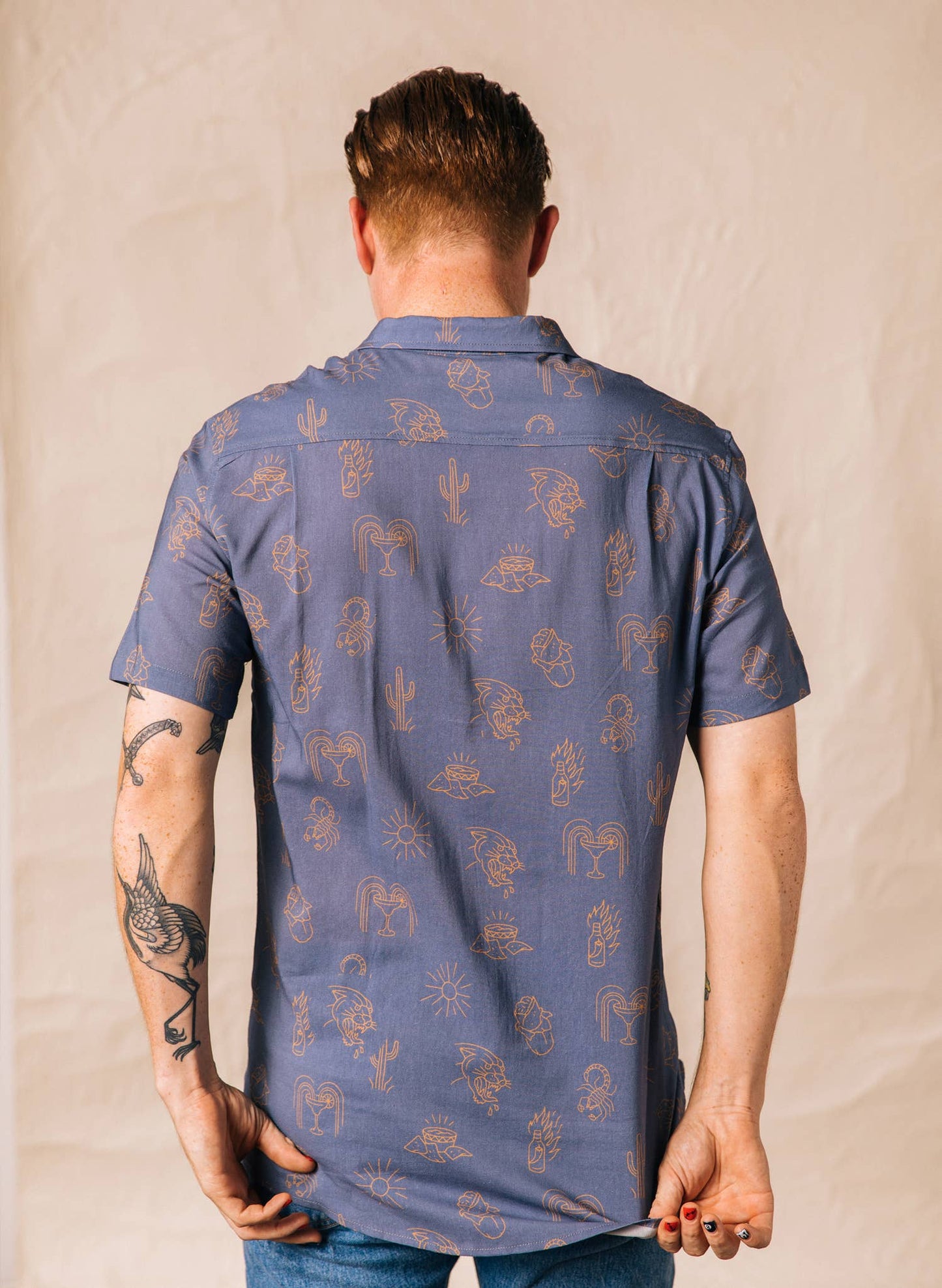 Mens Silverfall Adios Burritos Buttondown Shirt