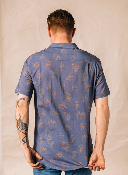 Mens Silverfall Adios Burritos Buttondown Shirt