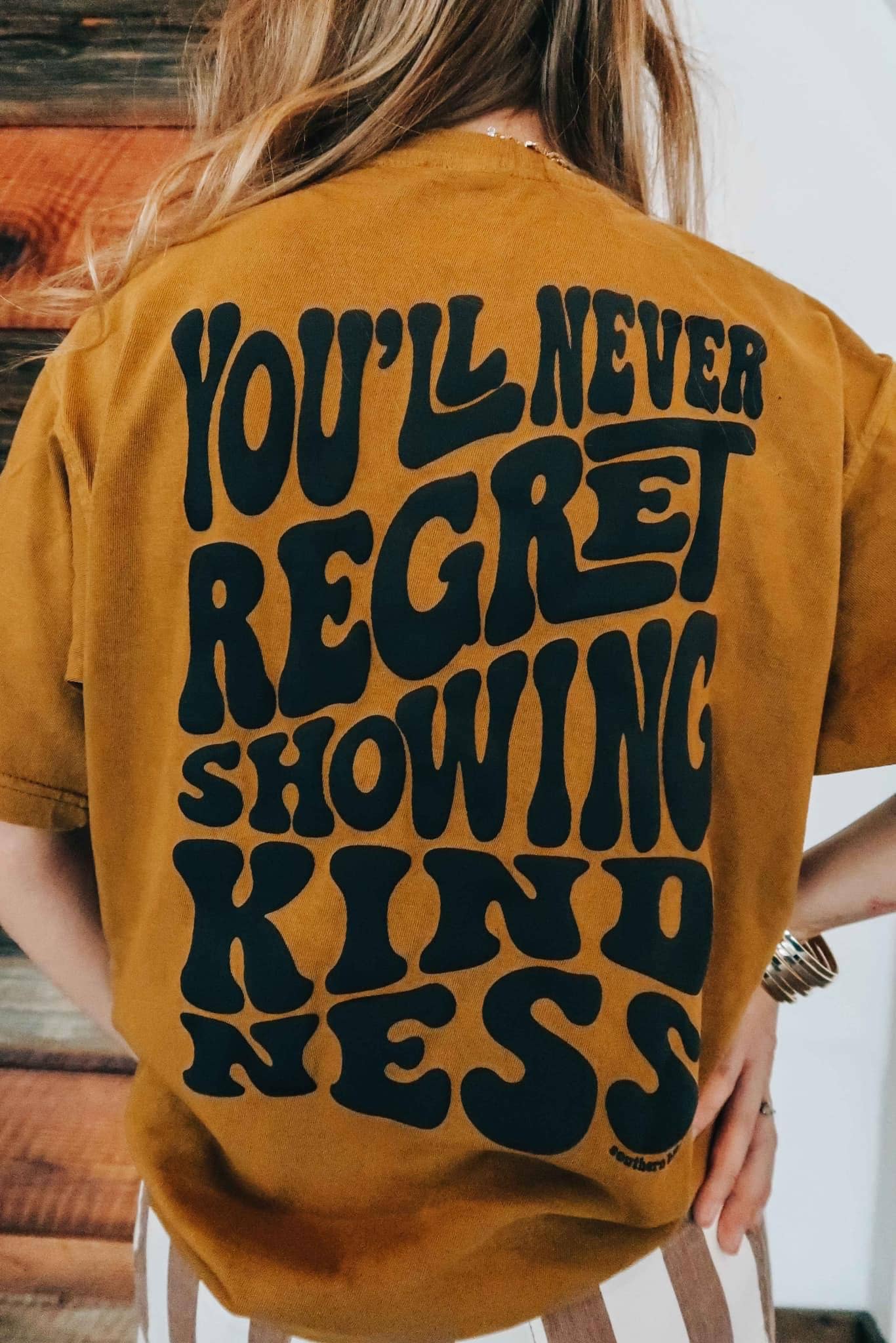 Never Regret Showing Kindness Peace Tee