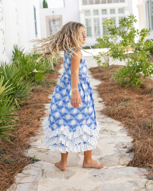 Girls Felicity Daisy Floral Maxi Dress