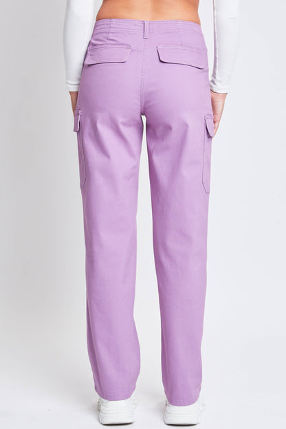 YMI 90s Cargo Straight Leg Purple Pant