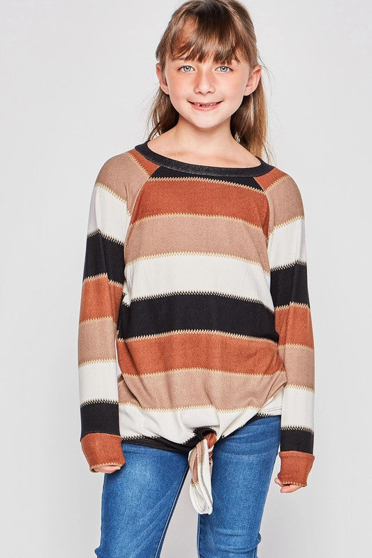 **SALE!** Girls Striped Tie Tunic