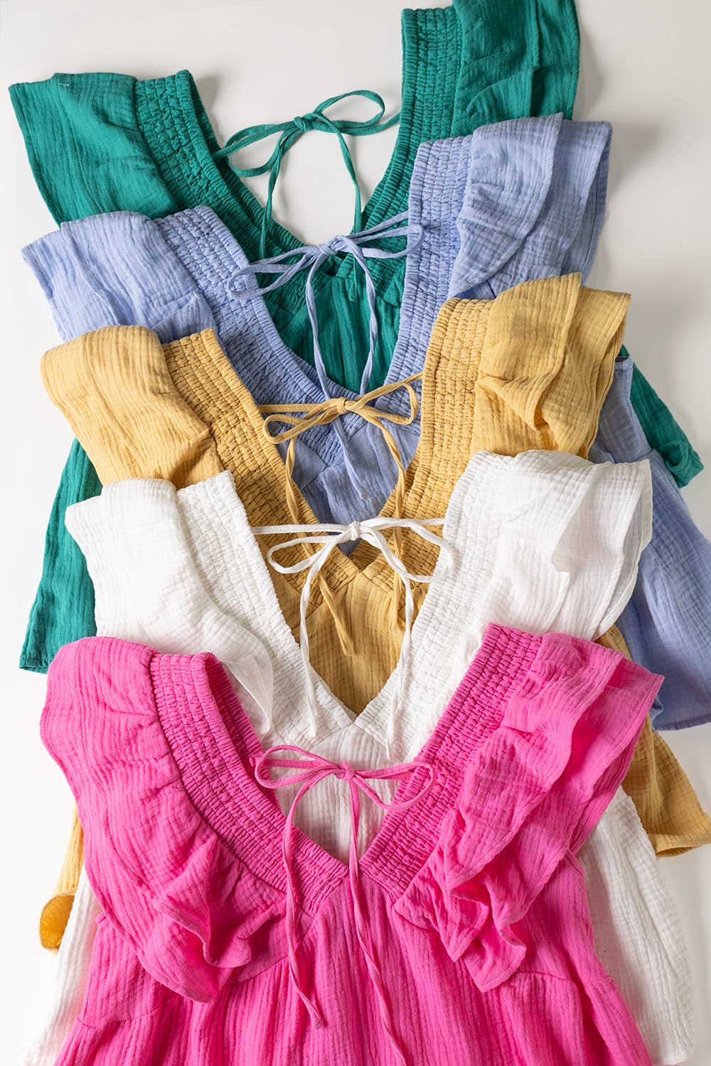 Kylie Ruffle V-neck Top