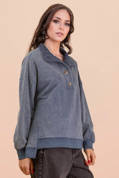 Runa Mineral Button Top