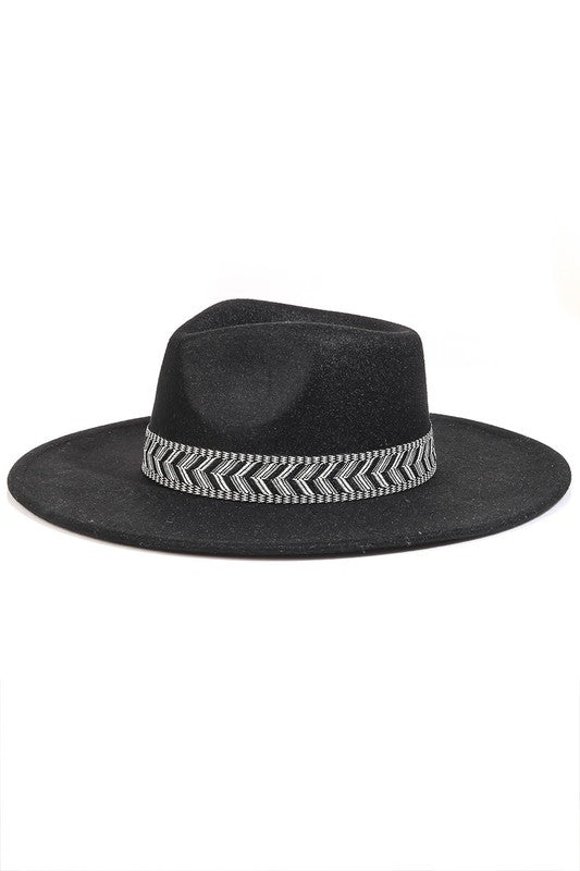 Chevron Wide Brim Hat