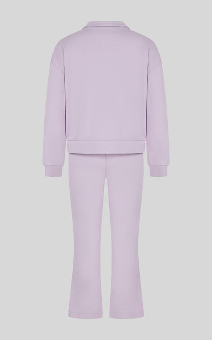 Toddler Girls Half Zip Pullover Lavendar Pant Set