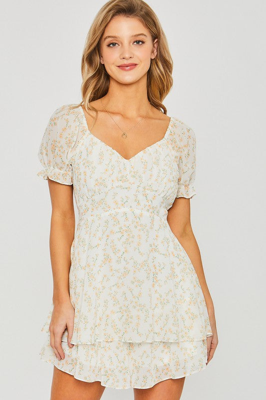 Delta Floral Ivory Romper