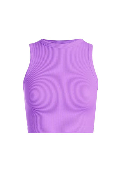 Back to Basics Ribbed Crop Tank