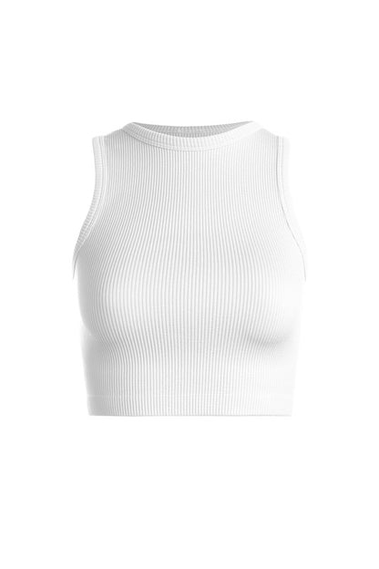 Back to Basics Ribbed Crop Tank