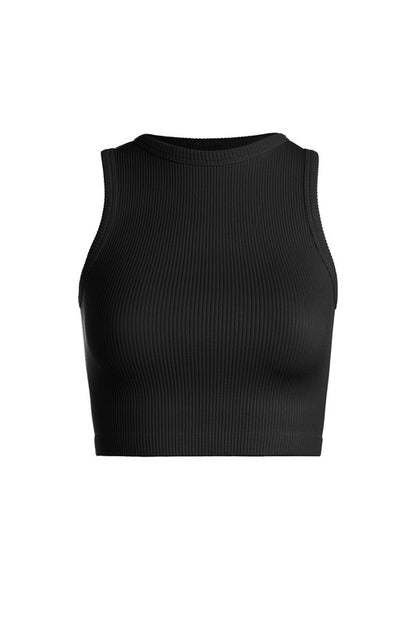 Back to Basics Ribbed Crop Tank