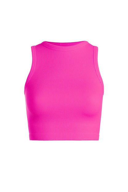 Back to Basics Ribbed Crop Tank