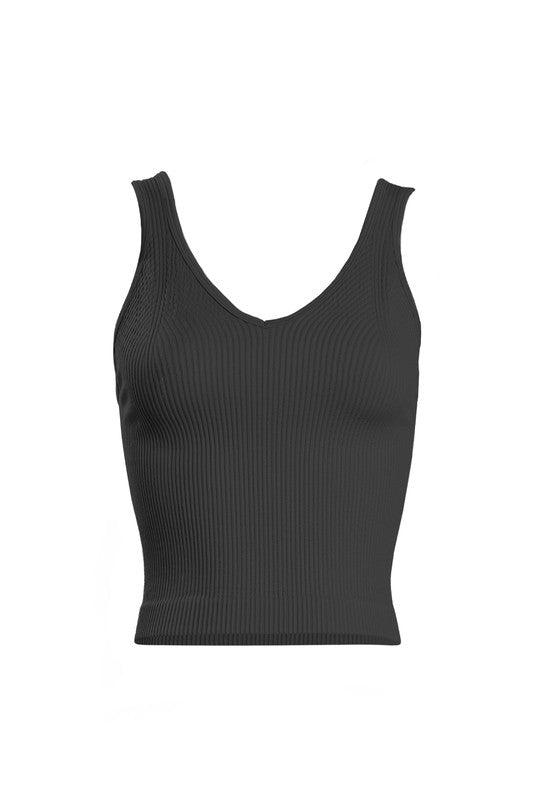 Melody Contour Ribbed Crop Tank