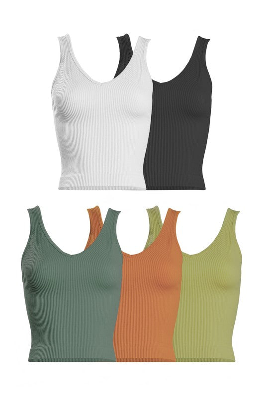 Melody Contour Ribbed Crop Tank