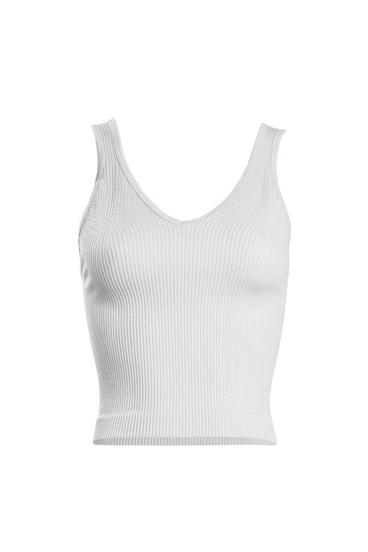 Melody Contour Ribbed Crop Tank