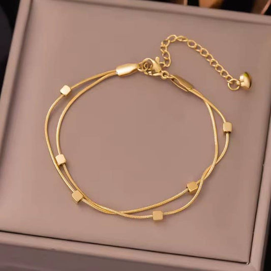 Emerson Block Layered Bracelet