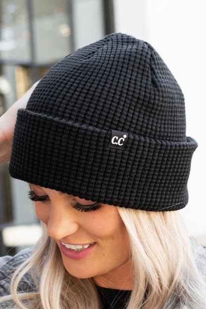 Adult C.C Waffle Knit Beanies