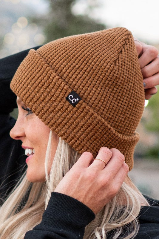 Adult C.C Waffle Knit Beanies