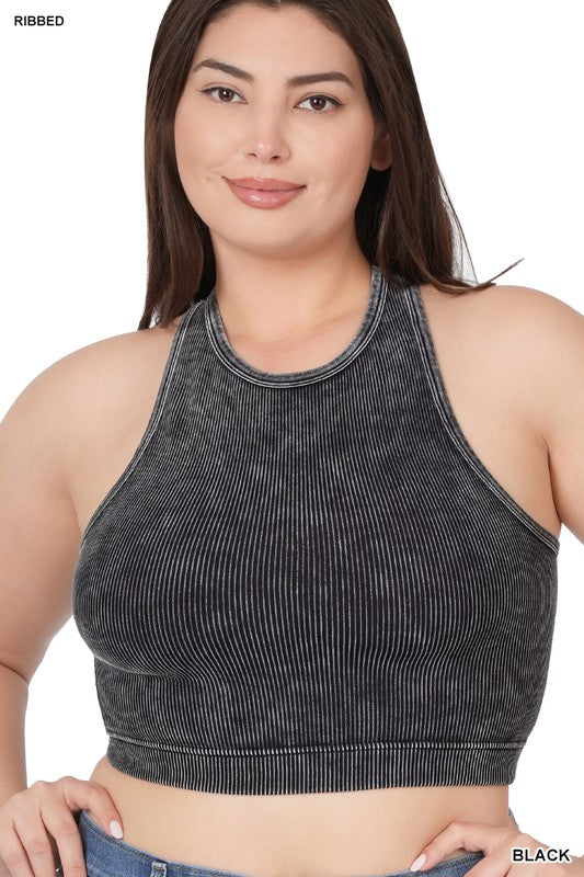 Spicewood High Neck Crop Tank