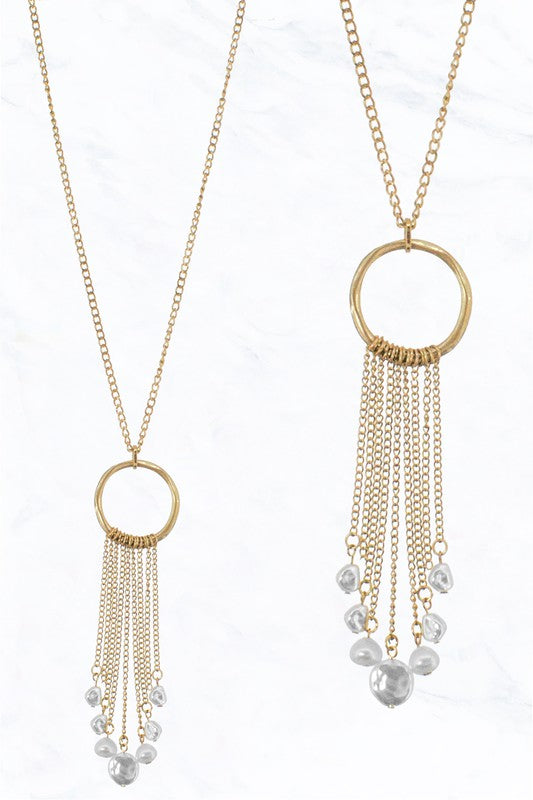 Saltwater Pearl Tassel Necklace