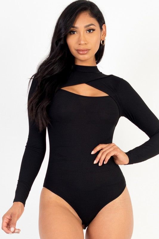 Arden Cutout Ribbed Bodysuit