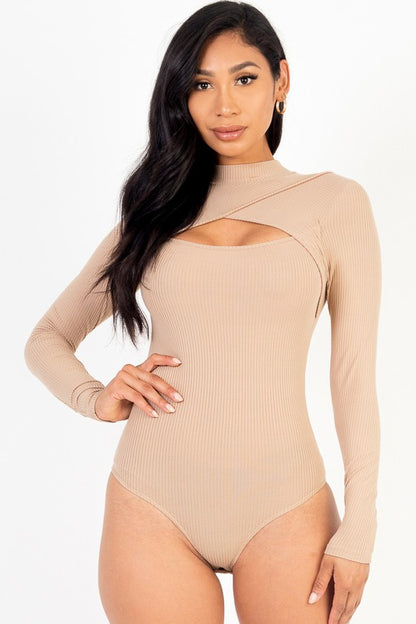 Arden Cutout Ribbed Bodysuit