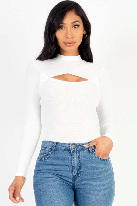 Arden Cutout Ribbed Bodysuit