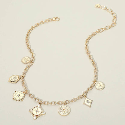 Virginia Coin Charm Necklace