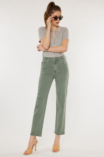 Corsica Kancan Olive Straight Jeans