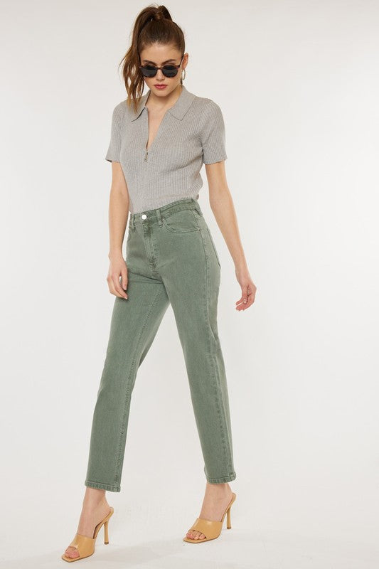 Corsica Kancan Olive Straight Jeans