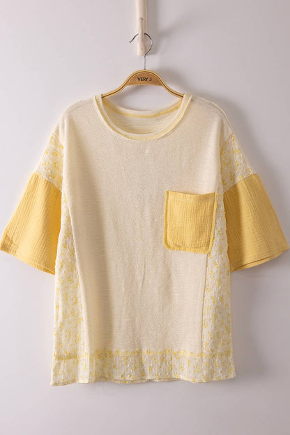 Jenny Floral Patchwork Boxy Tee