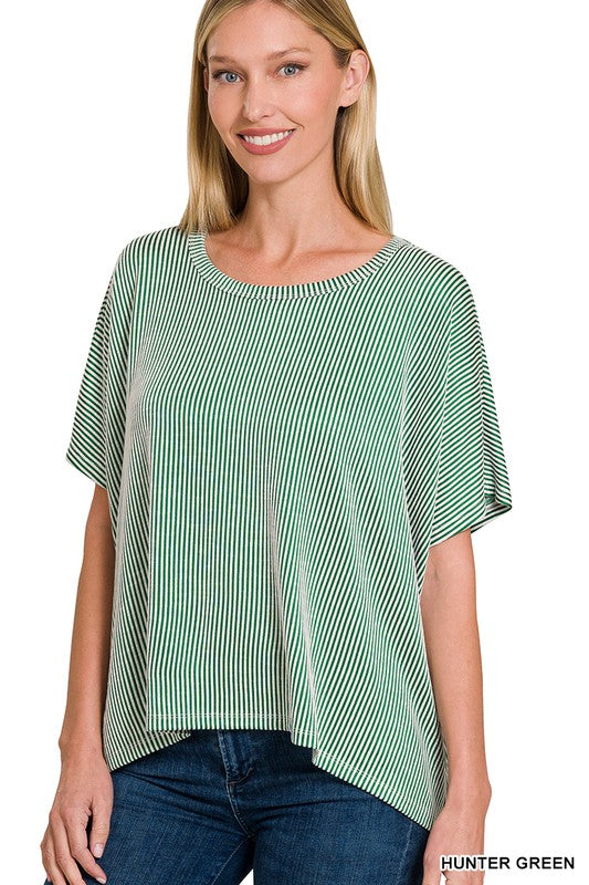 Burlington Contrast Ribbed Top