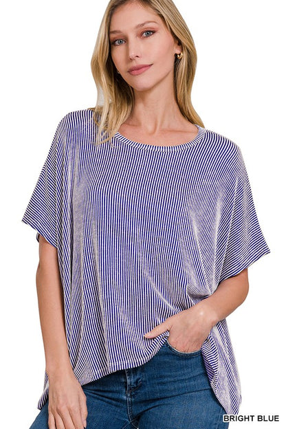 Burlington Contrast Ribbed Top