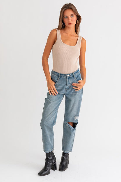 **SALE!** LaBelle Mineral Ribbed Bodysuit