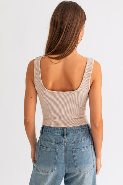 **SALE!** LaBelle Mineral Ribbed Bodysuit