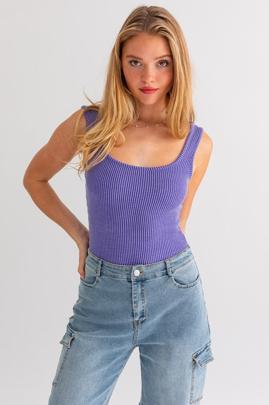 **SALE!** LaBelle Mineral Ribbed Bodysuit