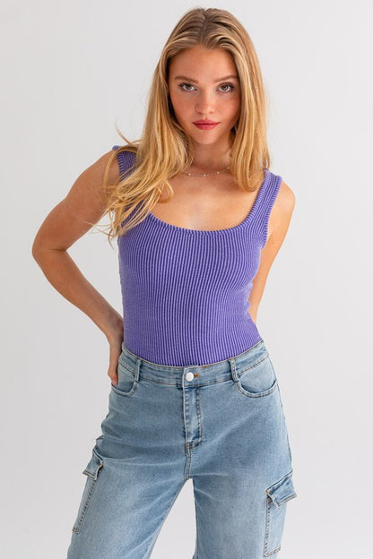 **SALE!** LaBelle Mineral Ribbed Bodysuit