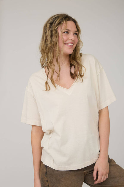 Sahara Vneck Mineral Tee