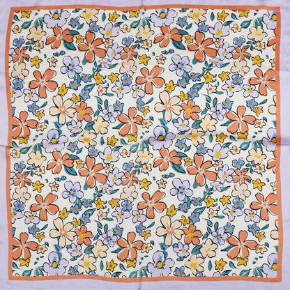 Cameron Floral Doodle Satin Scarf