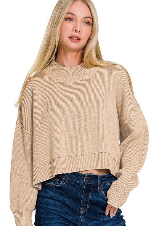 Imperial Cropped Knit Sweater