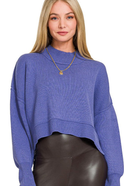 Imperial Cropped Knit Sweater