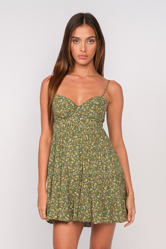 Eureka Paisley Mini Dress