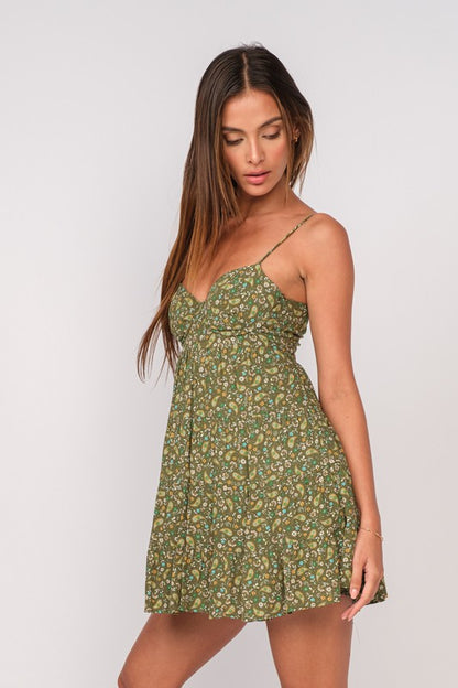 Eureka Paisley Mini Dress